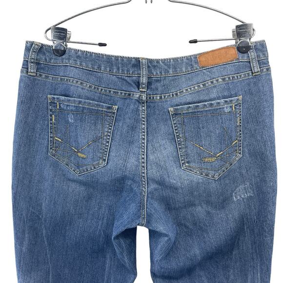 Allen B Schwartz Mid-Rise Straight Leg Jeans Blue Denim Women Size 16 Vintage - Picture 5 of 7